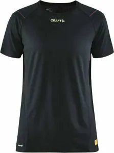 Craft PRO Hypervent SS Women's Tee Black/Roxo S Camiseta de running de manga corta