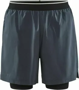 Craft ADV Charge 2in1 Stretch Shorts Asphalt L Pantalones cortos para correr