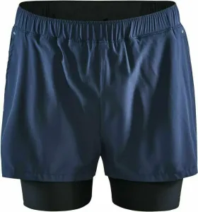 Craft ADV Essence 2v1 Shorts Navy Blue S Pantalones cortos para correr