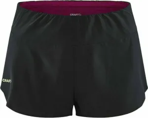 Craft PRO Hypervent Split Women's Shorts Black/Roxo L Pantalones cortos para correr