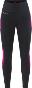 Craft ADV Essence 2 Women's Tights Black/Roxo XS Pantalones/leggings para correr