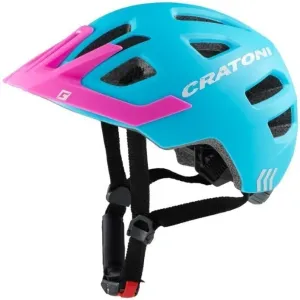 Cratoni Maxster Pro Blue/Pink Matt 46-51-XS-S Casco de bicicleta para niños