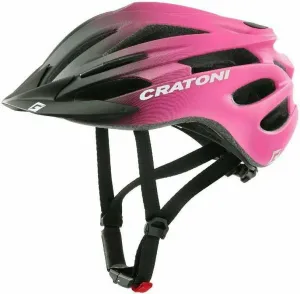 Cratoni Pacer Jr. Black/Pink Matt 49-55-XS-S Casco de bicicleta para niños
