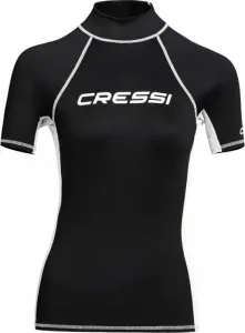 Cressi Rash Guard Lady Short Sleeve Camisa Black/White M