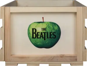 Crosley Record Storage Crate The Beatles Apple Label Caja Caja de discos de vinilo