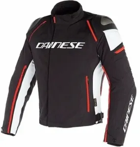 Dainese Racing 3 D-Dry Black/White/Fluo Red 44 Chaqueta textil