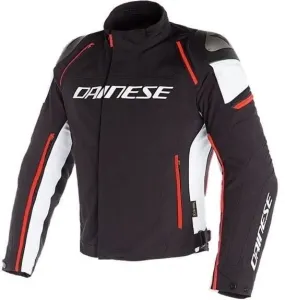 Dainese Racing 3 D-Dry Black/White/Fluo Red 48 Chaqueta textil