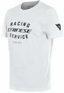 Dainese Racing Service T-Shirt White/Black 2XL Camiseta de manga corta