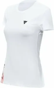 Dainese T-Shirt Logo Lady White/Black L Camiseta de manga corta