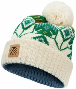 Dale of Norway Vilja Unisex Wool Hat Off White/Bright Green/Blue Shadow UNI Gorros de esquí
