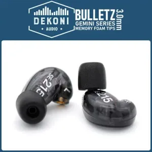 Dekoni Audio Single-GEMINI-SM Almohadillas para auriculares Auriculares estándar de 3 mm Negro