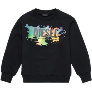 Diesel Boys Multicoloured Logo Sweatshirt Black 10Y