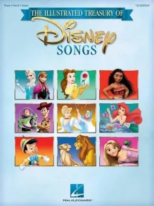 Disney The Illustrated Treasury of Disney Songs - 7th Ed. Music Book Partitura para bandas y orquesta