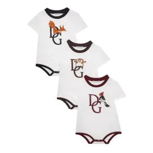 Dolce & Gabbana Baby Boys Animal Print Bodysuit White 3/6m