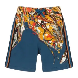 Dolce & Gabbana Boys Marble Print Shorts Blue 6Y