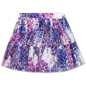 Dolce & Gabbana Girls Flower Skirt Purple 10Y