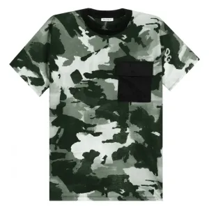 Dolce & Gabbana Boys Camouflage Pocket T-shirt Grey 6Y