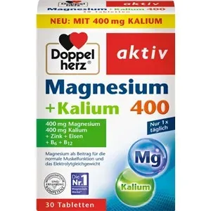 Doppelherz Health Energy & Performance Magnesium 400 + Potassium 60 g