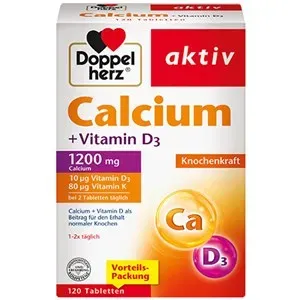 Doppelherz Health Minerals & Vitamins Calcium + Vitamin D3 Tablets 59,10 g
