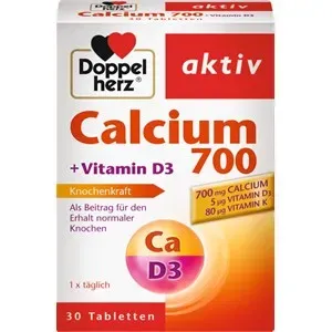 Doppelherz Health Minerals & Vitamins Comprimidos de calcio 700 + vitamina D3 66,50 g