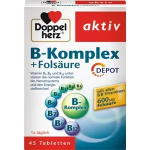 Doppelherz Health Minerals & Vitamins Comprimidos de complejo B + ácido fólico 13,70 g