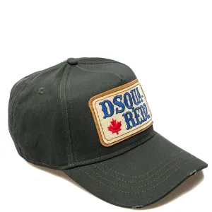 Dsquared2 Men's Patch Logo Cap Green One Size Brown
