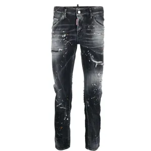 Dsquared2 Mens 5 Pocket Skater Jeans Black 50
