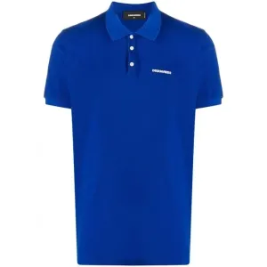 Dsquared2 Men's Cotton Polo Shirt Blue XXL
