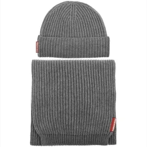 Dsqaured2 Mens Wool Scarf And Hat ONE Size Grey