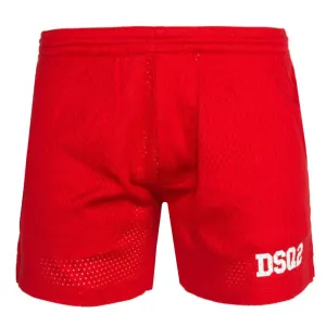 Dsquared2 Mens Dsq2 Logo Shorts Red L