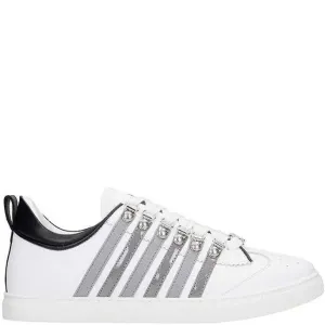 Dsquared2 Men's Stripe Sneakers White UK 7