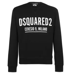 Dsquared2 Mens Ceresio Milano Sweatshirt Black Xxxl