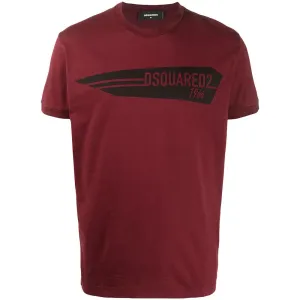 Dsquared2 Men's 1964 Logo T-shirt Burgundy XL