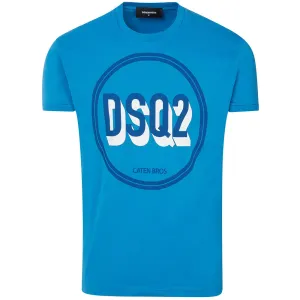 Dsquared2 Men's Circle Logo T-shirt Blue M