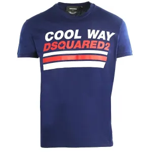 Dsquared2 Men's Cool way T-shirt Navy M