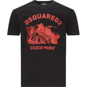 Dsquared2 Mens Cuzco Peru T-shirt Black S