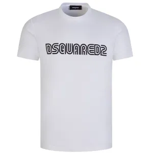 Dsquared2 Mens D2 Outline Cool T-shirt White M