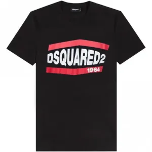 Dsquared2 Men's Graphic Logo Print T-shirt Black S