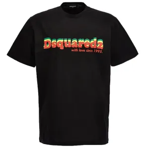 Dsquared2 Mens Logo Print T-shirt Black L #693447