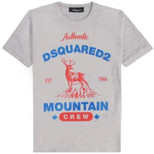 Dsquared2 Men's Mountain Crew Print T-shirt Grey M