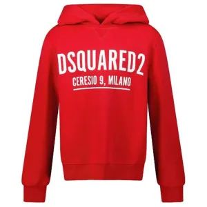 Dsquared2 Boys Logo Hoodie Red 10Y