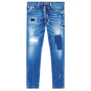 Dsquared2 Boys Skater Jeans Blue 10Y #364002