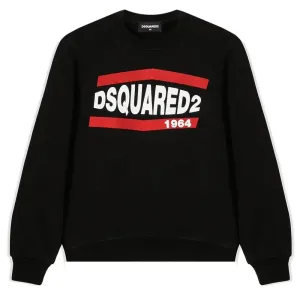 Dsquared2 Boys Cotton Sweater Black 4Y #362063