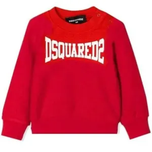 Dsquared2 Boys Cotton Sweater Red 3M