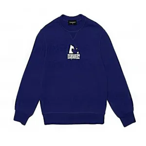Dsquared2 Boys Logo Sweater Blue 16Y