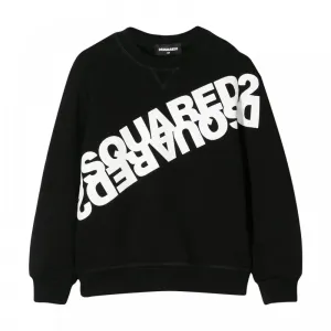 Dsquared2 Boys Mirrored Logo Sweatshirt Black 8Y