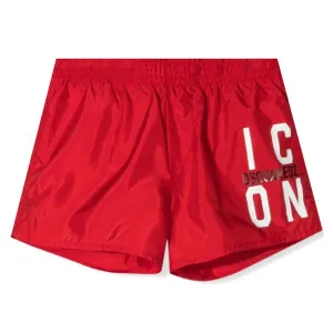 Dsquared2 Boys Icon Swimshorts Red 4Y