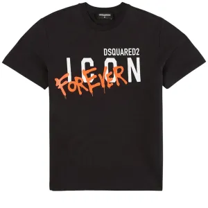 Dsquared2 Baby Boys Icon Forever T-shirt Black 12M