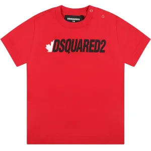 Dsquared2 Baby Boys Logo T-shirt Red 3M