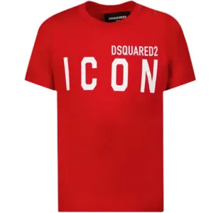 Dsquared2 Baby Boys Red Logo Crew-neck T-shirt 36M